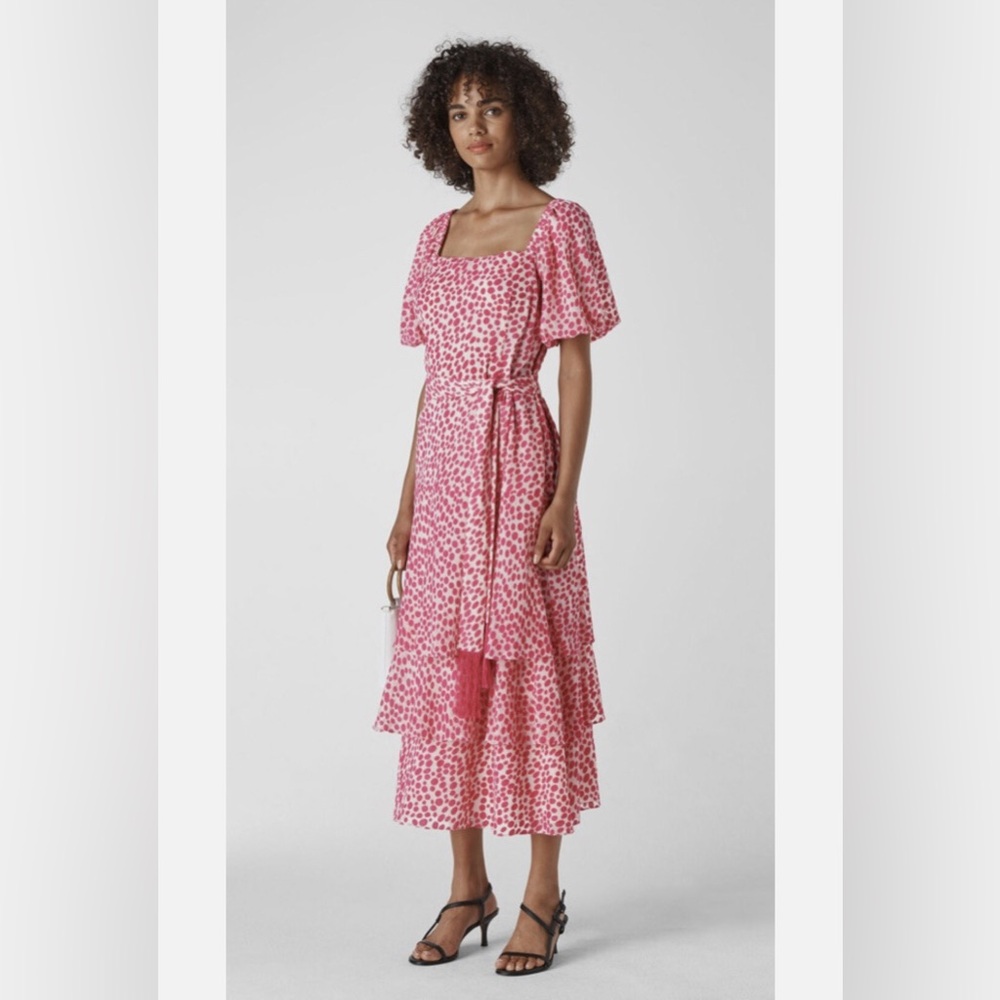 Whistles Pink Floral Women's Dress